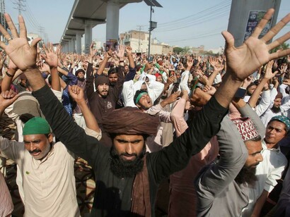 Pakistani people protesting the food shortages; inflation has affected the daily lives of people and you can see they are suffering from malnutrition