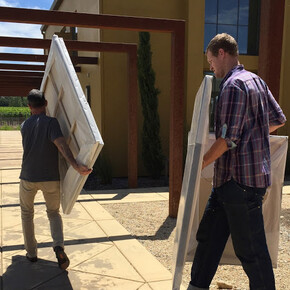 Exhibition preparation 