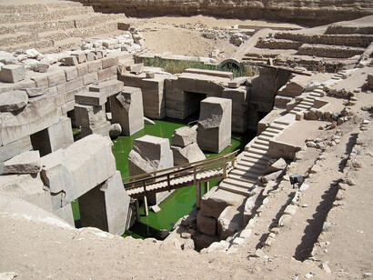 Osireión (Templo de Osiris), Abidos, Egipto