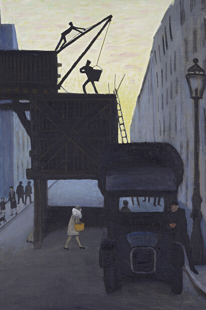 Gabriele Münter, Baukran, Échafaudage, 1930. Avec l'aimable autorisation du Musée d'Art Moderne de Paris