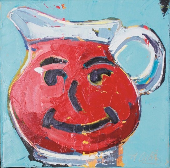 Kool-Aid Cherry
12” x 12” 
oil on canvas

