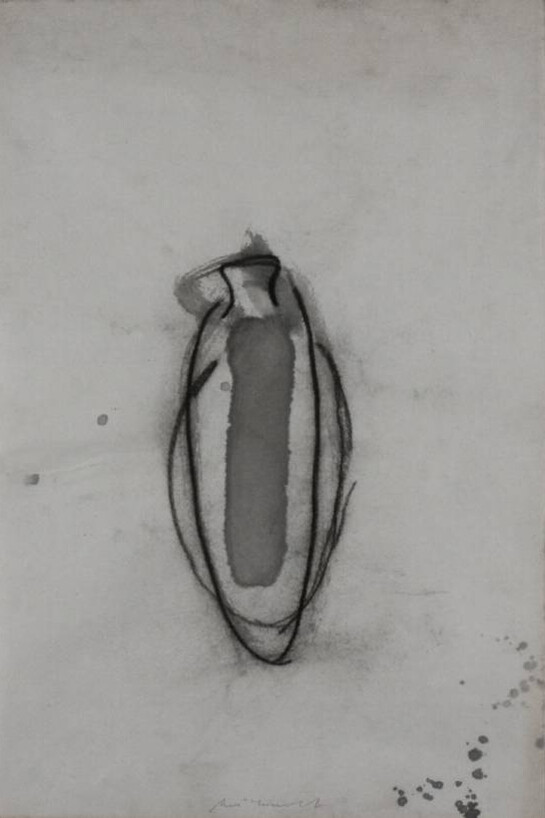 Piero Pizzi Cannella, Senza titolo, 1989, 48 x 32 cm, carboncino e gouache su carta