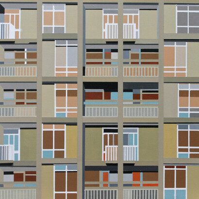 Kate Jackson, Abstract Brutalism 3 Sheffield Park Hill