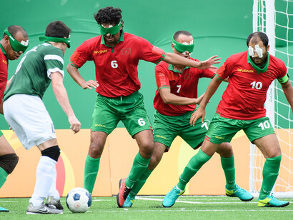Match de cécifoot. Dans le football, le fait est que lorsqu’on rassemble chaque personne autour du même objectif en utilisant la bonne méthode, les résultats viennent naturellement