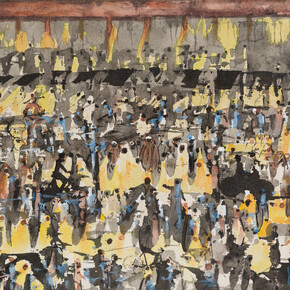 Brion Gysin, Night in Marrakesh, 1968, work on paper 19  x 22 cm, Photo Jonathan Greet, courtesy October Gallery, London