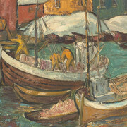 Kanwal Krishna, Svolvær, Norway (detail), 1952. Courtesy of DAG