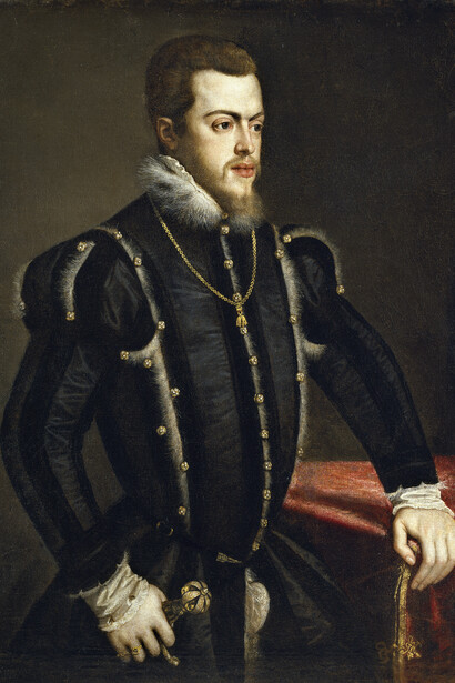  Tiziano Vecellio, Retrato de Felipe II, ca. 1549-1550  
