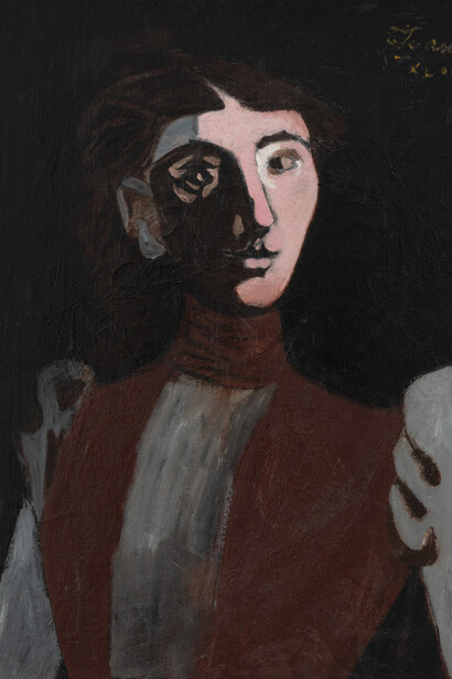 John D. Graham, Madame Sijou (portrait of a woman), 1943. Courtesy of Rosenberg & Co.
