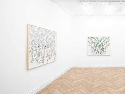 Donald Sultan, Drawings, exhibition view. Courtesy of Huxley-Parlour Gallery
