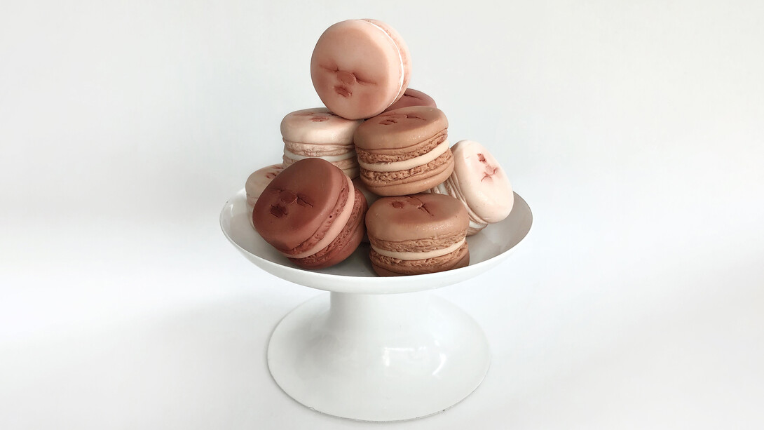 DCG, Qimmyshimmy, Macarons, 2020, mixed media, 9.5x9.5x12cm