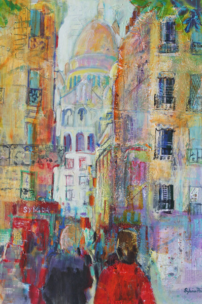 Evening Walk to Sacre Coeur by Sylvia Paul