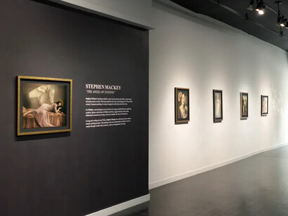 Stephen Mackey, The angel of evening, exhibition view. Courtesy of Arcadia Contemporary