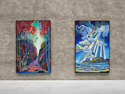 Christian Achenbach, Echotropia, exhibition view. Courtesy of König Galerie
