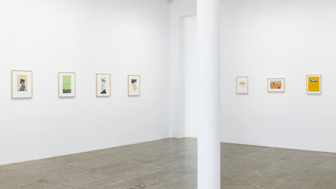 Karl Bohrmann, Collagen, ausstellungsansicht. Mit freundlicher genehmigung der Galerie Jahn und Jahn