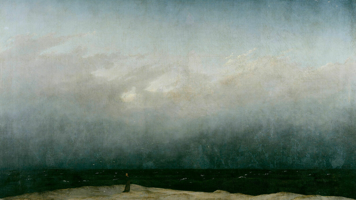 Caspar David Friedrich, Monaco in riva al mare