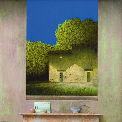 Alessandro Tofanelli, Presto o tardi, olio su tavola   