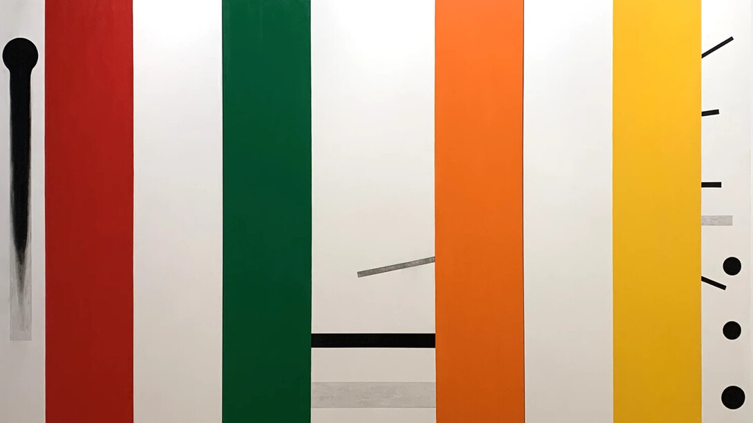 Osvaldo Mariscotti, Color symphony 49 triptych, 2016. Courtesy of Upsilon Gallery 