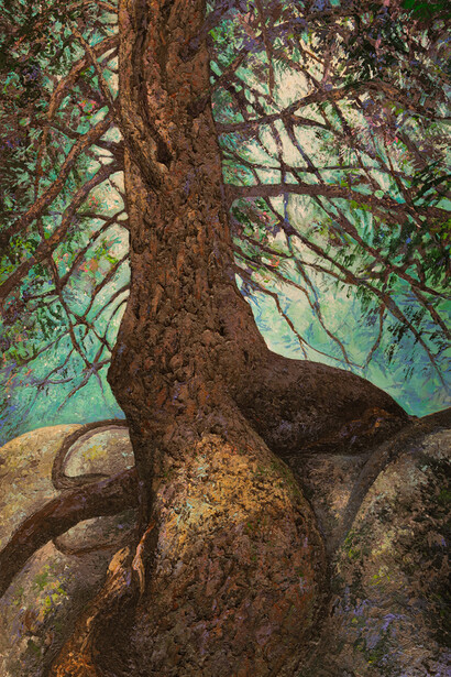 Joss Blanchard, Amazone- L'epicéa cavalier-Fontainebleau (detail). Courtesy of Galerie Schortgen