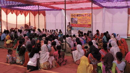 Adivasis (Indigenous people) in Korchi, central India - struggling to protect their territory against mining and state-dominated decision-making ©Shrishtee Bajpai