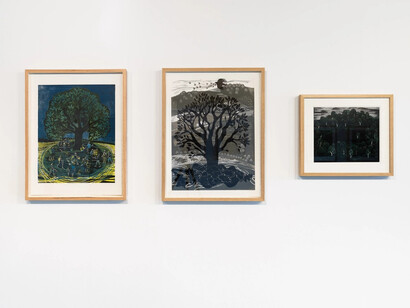 Sarah Kirby, A printmaker’s landscape, exhibition view. Courtesy of Yorkshire Sculpture Park