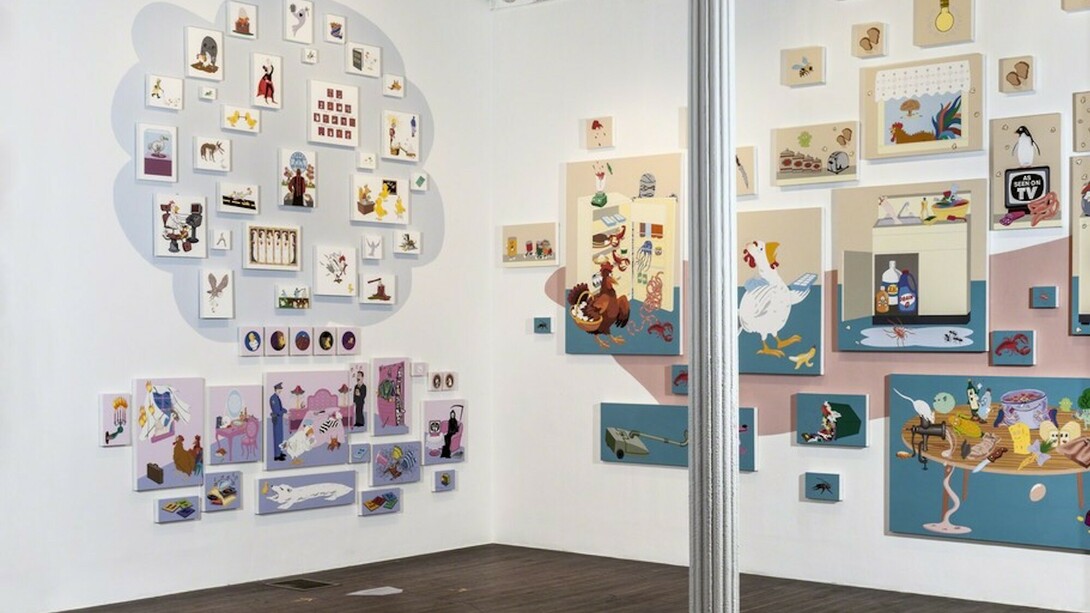 Chicken Little and the Culture of Fear, Exhibition view. Courtesy of Ronald Feldman Fine Arts