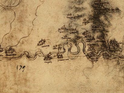 Leonardo, la valle dell'Arno