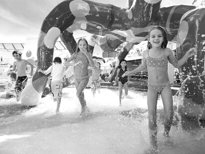 Cruises have water activities for kids