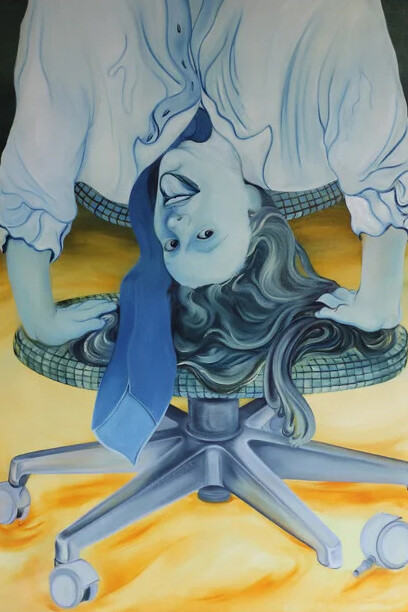Miranda Pikul, Office demon (detail), 2026. Courtesy of Anderson Yezerski Gallery 