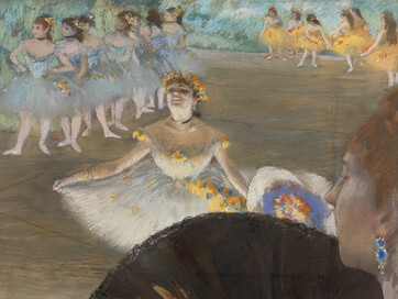 Detalle de Bailarina con un bouquet, Edgar Degas