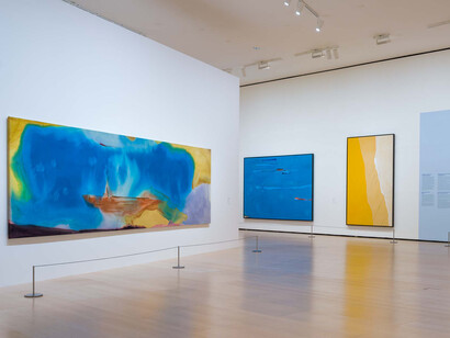 Helen Frankenthaler, Pintura sin reglas, vista de exhibición. Cortesía del Museo Guggenheim Bilbao
