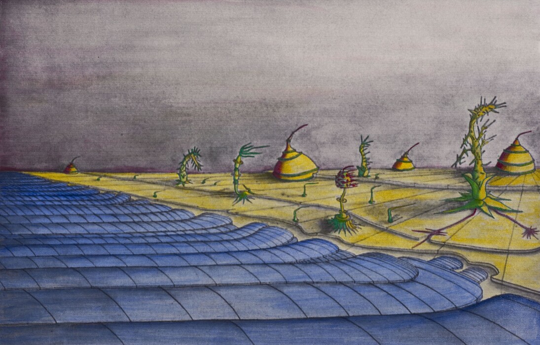 Benedetto Virno,  Approdo, tecnica mista su tela