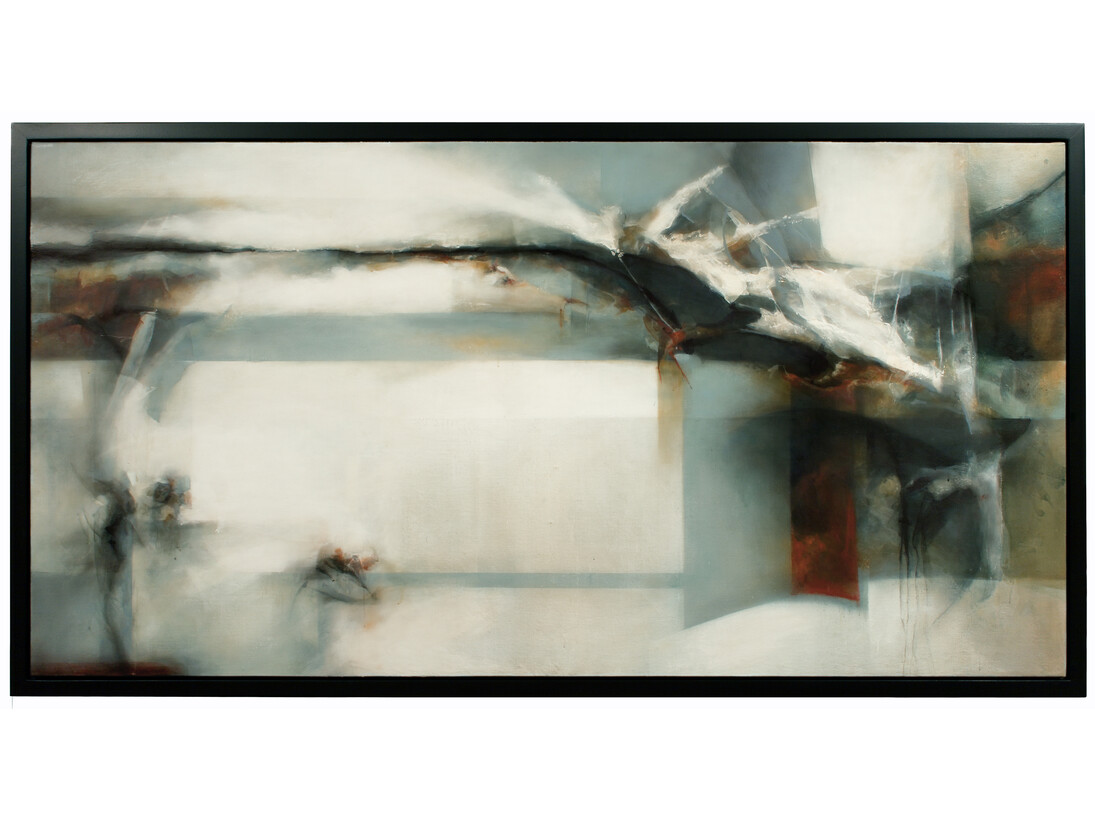 David Mellen, The Offing, 2013, varnish and pigment on linen