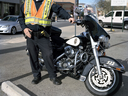 Justine Kurland, Traffic Enforcement Division, 2013, Inkjet print, 16 by 20 in. 40.6 by 50.8 cm, Edition 6. Courtesy of the artist and Mitchell-Innes & Nash, NY.