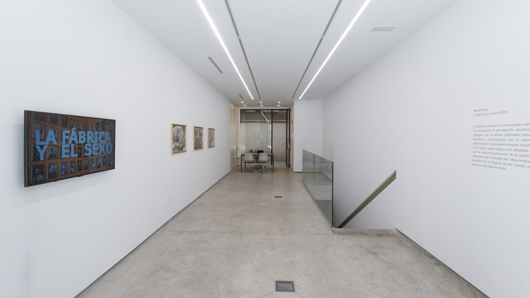 María Ruido, vista de exhibición. Cortesía de la Galería Rosa Santos