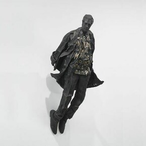 Lesley Dill, Faith, 2010, Unique cast bronze, 60 x 26 x 18 inches, Courtesy of the artist and George Adams Gallery, New York