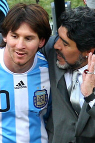Messi y Maradona