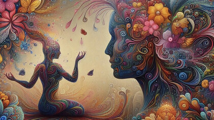 Our consciousness mirrors the cosmos, competing for attention in our lives and experiences