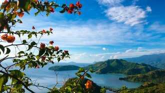 A scenic capture of Sleeping Dinosaur Island, reflecting the unspoiled beauty that defines Davao