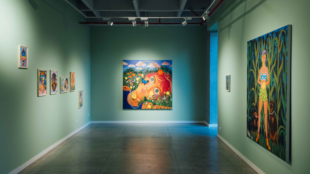 Alejandra Hernández, Campo de visión, vista de exhibición. Cortesía de la Galería Policroma