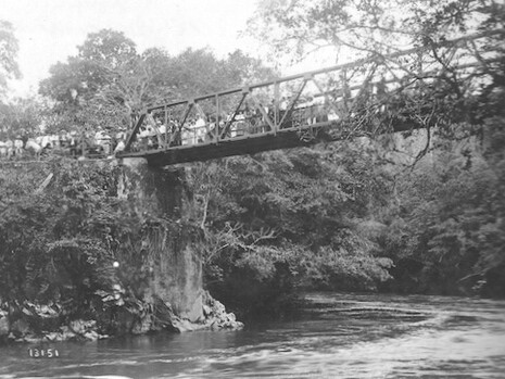 El puente ya inaugurado, el 3 de junio de 1923. Foto: Manuel Gómez Miralles