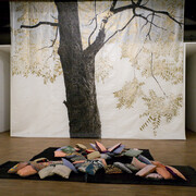 Stefano Arienti. Antipolvere, particolare dell'allestimento alla Galleria Civica, 2017. Photo Francesca Mora. Courtesy of Galleria Civica di Modena