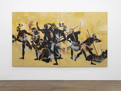 Uwe Wittwer, La cloche dans la forêt (The bell in the grove), exhibition view. Courtesy of Galerie Peter Kilchmann