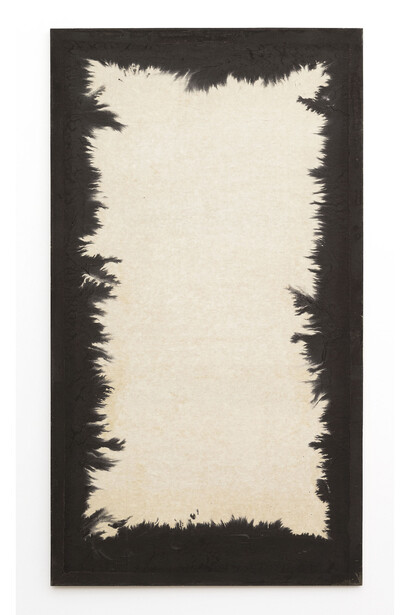 Chung Chang-Sup, "Return 77-O”, 1977, Mixed media on paper, 197 x 110 cm / 77 1/2 x 43 1/4 inches, Courtesy Galerie Perrotin
