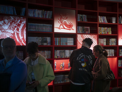 Manga. An art of its own! Exhibition view. Courtesy of Guimet Museum