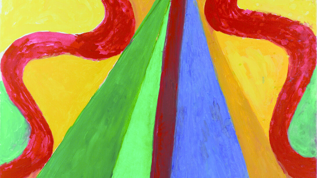 Rachele Bianchi, Senza titolo, 2014, tecnica mista su tela, 50x60 cm