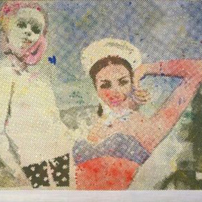 Sigmar Polke, Freundinnnen, 1965/66, Öl auf Leinwand, 150 x 190 cm, Stuttgart © The Estate of Sigmar Polke, Cologne / VG Bild-Kunst, Bonn 2019