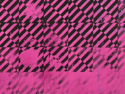 Dominic Beattie, Untitled (Pink Stripes), detail, ph. artists and Linden Hall Studio
