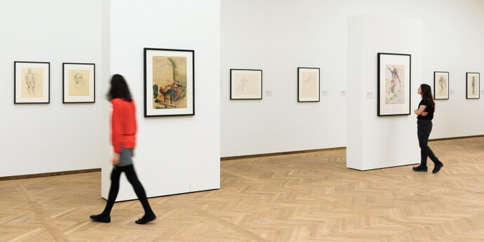 Anton Kolig, Exhibition view. Courtesy of Leopold Museum