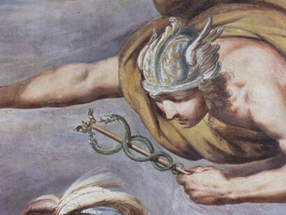 Hermes si riconosce dall’elmo alato