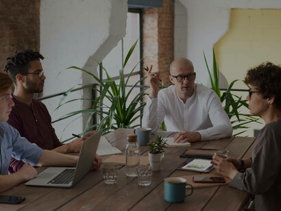A startup meeting to outline the day-to-day operations